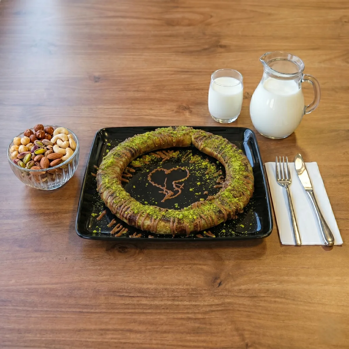 Katmer Park çikolatalı simit katmer